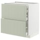 METOD / MAXIMERA Base cb 2 frnts/2 low/1 md/1 hi drw, white/Stensund light green, 80x60 cm