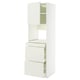 METOD / MAXIMERA Hi cab f micro combi w door/3 drwrs, white/Veddinge white, 60x60x200 cm