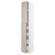 METOD / MAXIMERA Hi cab w 2 doors/4 drawers, white/Stensund beige, 40x60x240 cm