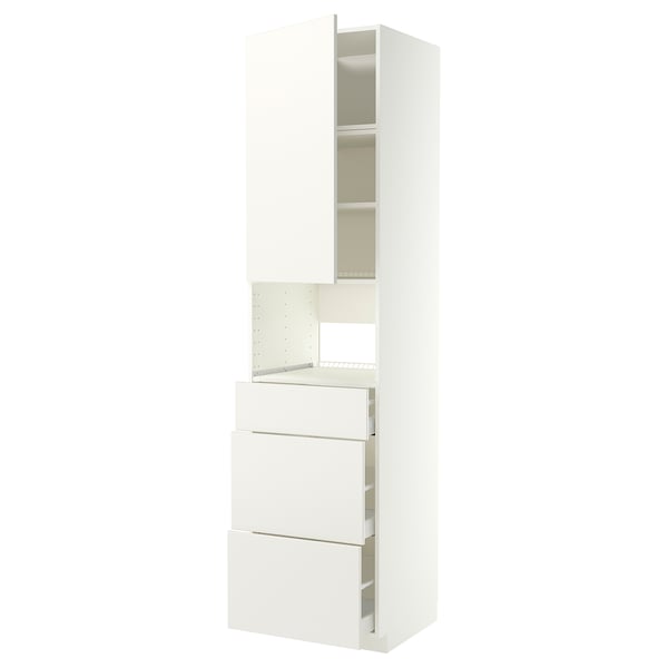 IKEA METOD kitchen unit, white, modern design, drawers and shelves.