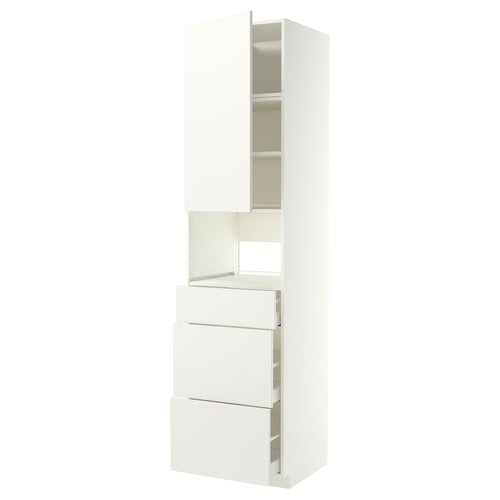 IKEA METOD kitchen unit, white, modern design, drawers and shelves.