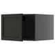 METOD Top cabinet for fridge/freezer, black-grey/Lerhyttan black stained, 60x40 cm