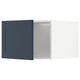 Option: METOD Top cabinet for fridge/freezer, white Axstad/matt blue, 60x40 cm