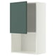 METOD Wall cabinet for microwave oven, white/Aspudden dark grey-green, 60x100 cm