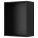 METOD Wall cabinet frame, black-grey, 60x37x80 cm