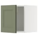 METOD Wall cabinet, white/Axstad grey-green, 40x40 cm