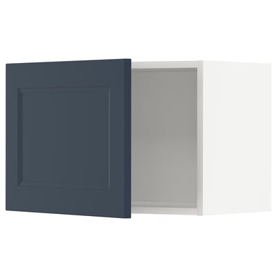 METOD Wall cabinet, white Axstad/matt blue, 60x40 cm