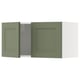 METOD Wall cabinet with 2 doors, white/Axstad grey-green, 80x40 cm