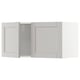 METOD Wall cabinet with 2 doors, white/Lerhyttan light grey, 80x40 cm