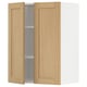 METOD Wall cabinet with shelves/2 doors, white/Forsbacka oak, 60x80 cm