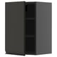METOD Wall cabinet with shelves, black-grey/Upplöv matt anthracite, 40x60 cm
