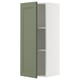 METOD Wall cabinet with shelves, white/Axstad grey-green, 40x100 cm