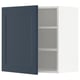 METOD Wall cabinet with shelves, white Axstad/matt blue, 60x60 cm