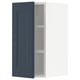 METOD Wall cabinet with shelves, white Axstad/matt blue, 30x60 cm