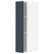 METOD Wall cabinet with shelves, white Axstad/matt blue, 20x80 cm