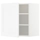 METOD Wall cabinet with shelves, white/Axstad matt white, 60x60 cm