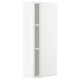 METOD Wall cabinet with shelves, white/Axstad matt white, 20x80 cm