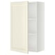 METOD Wall cabinet with shelves, white/Bodbyn off-white, 60x100 cm
