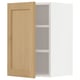 METOD Wall cabinet with shelves, white/Forsbacka oak, 40x60 cm