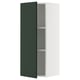METOD Wall cabinet with shelves, white/Havstorp deep green, 40x100 cm