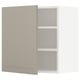METOD Wall cabinet with shelves, white/Stensund beige, 60x60 cm