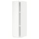 METOD Wall cabinet with shelves, white/Voxtorp matt white, 20x80 cm