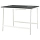 MITTZON Conference table, black stained ash veneer/black white, 140x108x105 cm