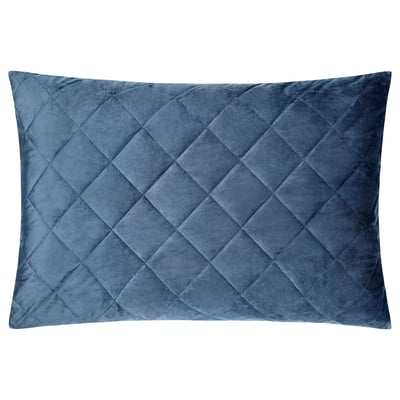 MJUKPLISTER Cushion cover, dark blue, 70x100 cm
