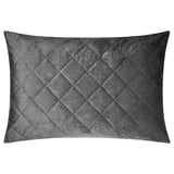 MJUKPLISTER Cushion cover, dark grey, 70x100 cm