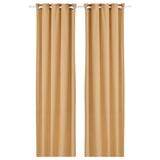 MOALINA Curtains, 1 pair, yellow, 145x250 cm