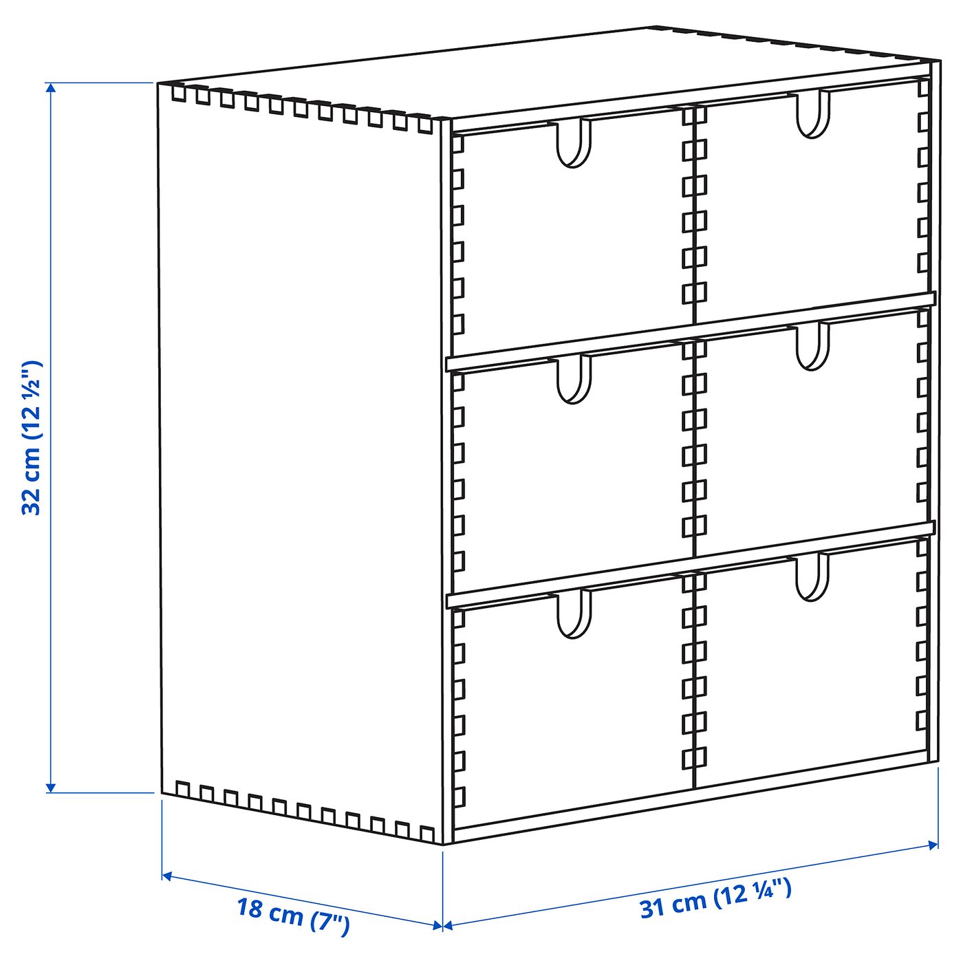 MOPPE mini chest of drawers, pine, 31x18x32 cm - IKEA Norway