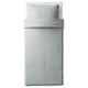 NATTJASMIN Duvet cover and pillowcase, light grey, 150x220/50x60 cm