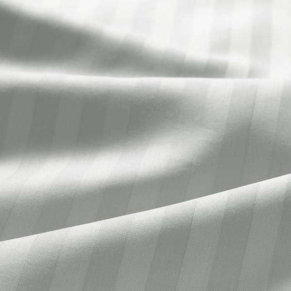 NATTJASMIN Duvet cover and pillowcase, light grey, 150x220/50x60 cm