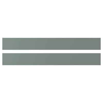 NICKEBO Drawer front, matt grey-green, 80x10 cm