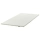 A white NOPAKTE mattress topper, rectangular and flat, with a smooth woven cover, designed for added comfort.
