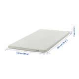 NYLÄGET Mattress pad, white, 120x200 cm
