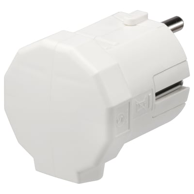 NYTTIG Plug, earthed, white