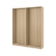 PAX 2 wardrobe frames, white stained oak effect, 200x35x236 cm