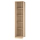 PAX Add-on corner unit with 4 shelves, white stained oak effect, 53x58x236 cm