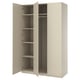 PAX / FORSAND Wardrobe combination, grey-beige/grey-beige, 150x60x236 cm