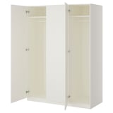 PAX / FORSAND Wardrobe, white/white, 150x60x201 cm