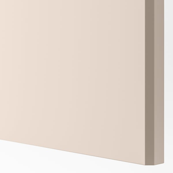 PAX / REINSVOLL/ÅHEIM Wardrobe combination, white/grey-beige, 200x60x201 cm