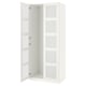 PAX Wardrobe with 2 doors, white/Bergsbo frosted glass, 100x60x236 cm