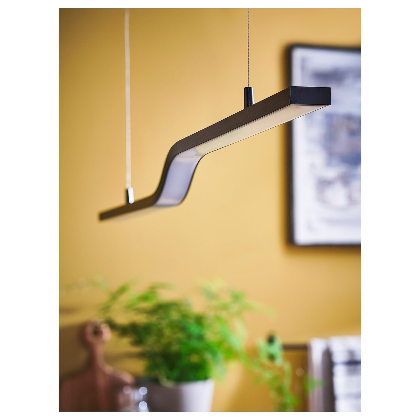 PILSKOTT LED pendant lamp, smart black, 97 cm - IKEA Norway