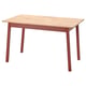 Option: PINNTORP Table, light brown stained/red stained, 125x75 cm
