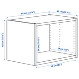 PLATSA Frame, white, 60x40x40 cm