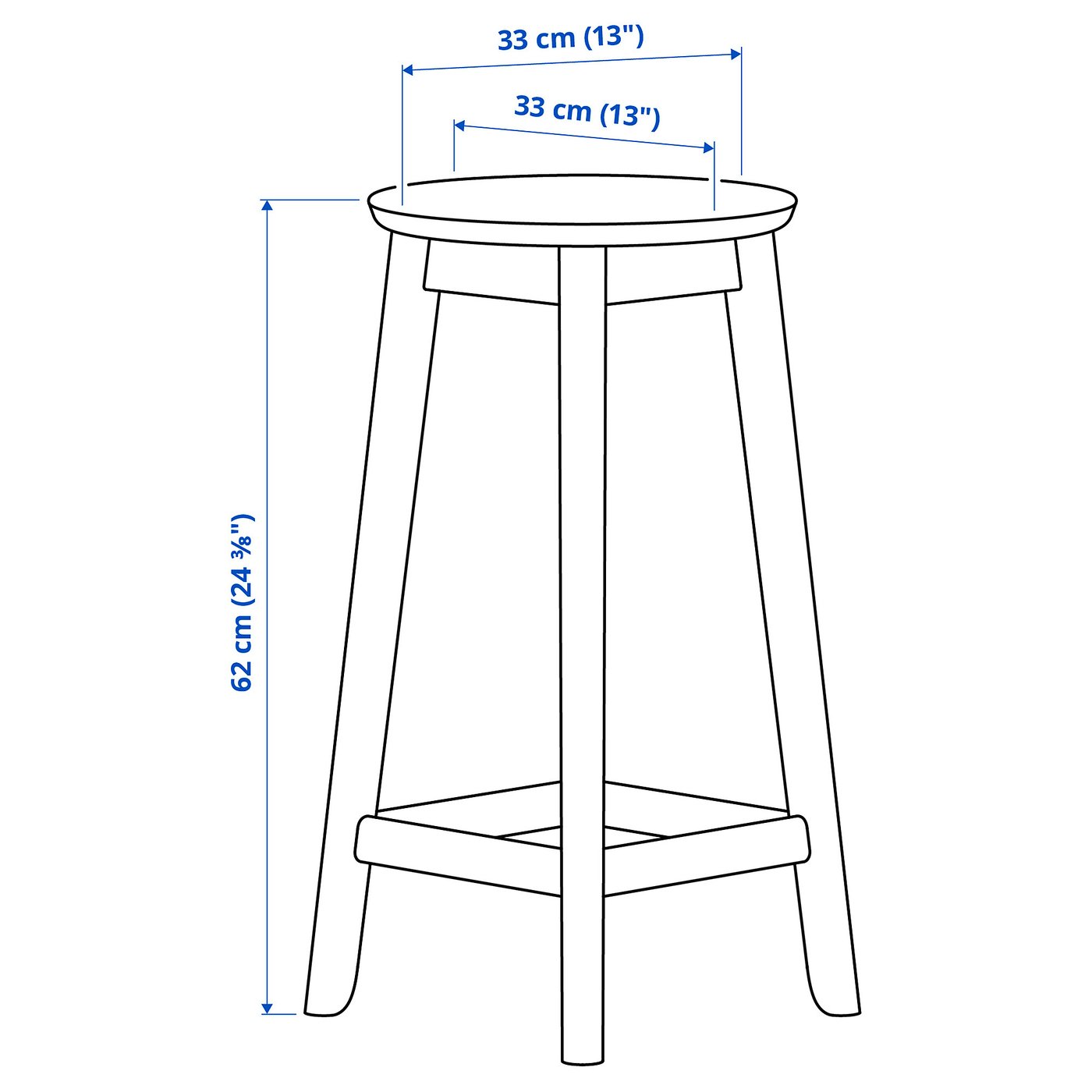 Ikea Bar Chair Standard Size Furniture Outlet Counter Height
