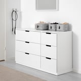 RAGGISAR Basket, set of 3, grey
