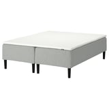 RÅHOLMAR Pocket spring mattress bse, 5 zones, incl leg and mattress pad firm/Tibbleby beige/grey Nisseholm, 180x200 cm