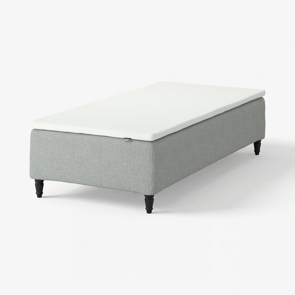 RÅHOLMAR Pocket spring mattress bse, 5 zones, incl leg and mattress pad firm/Tibbleby beige/grey Nordberget, 80x200 cm